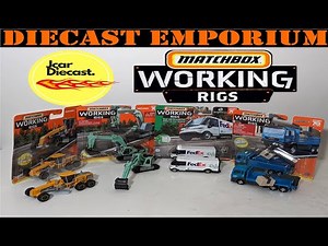 2023 Matchbox Real Working Rigs Mix T Unboxing & Review Featuring The New EV FedEx Truck!