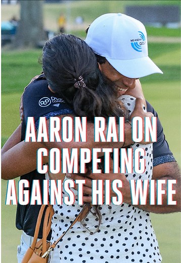 Aaron Rai’s wife is also a professional golfer. Apparently he’s got tough competition at home. 😂 #golf #fyp #golftiktok #golftok