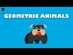 Day-1 How to illustrate geometric animals. #illustratortutorial