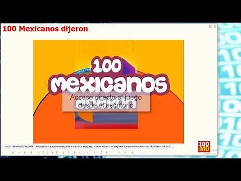 100 Mexicanos Dijeron Software Tutorial descarga, instalación y uso del juego