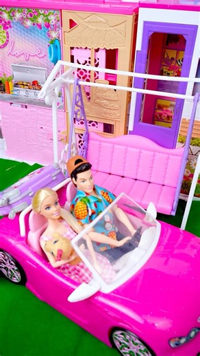 Satisfying Unboxing Barbie Doll & Travel Playsets, ASMR Video #shorts