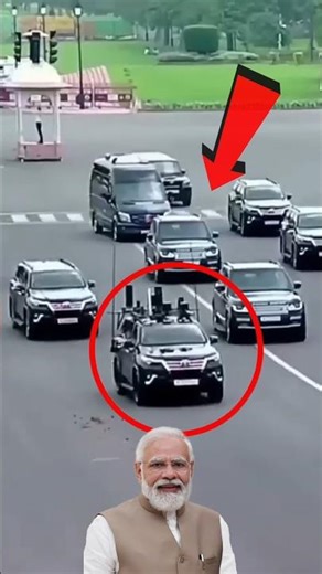 नरेंद्र मोदी के कार के ऊपर यह क्या लगा है | Narendra Modi Special Car Features #shortvideo #modiji
