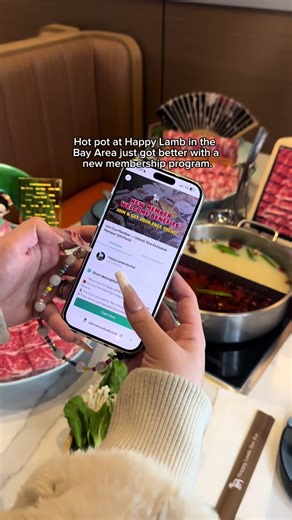 This membership comes with benefits you can taste 😌🔥 Join the Happy Lamb Membership Program and get a $20 e-coupon and free lamb riblets e-coupon. • $20 e-coupon ends 2/28 • Free riblets available starting 1/5 • One offer per visit (offers cannot be combined) • Earn points toward future cash vouchers • More exclusive perks coming soon Link in bio 🐑