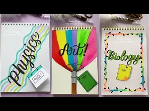 14 Aesthetic Front Page Ideas | Cute & Creative Notebook Covers You’ll Love