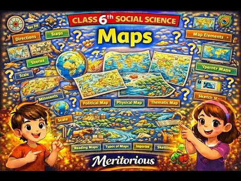 Class 6th Social Science | Maps | English Medium | Meritorious Learning #onlineclasses