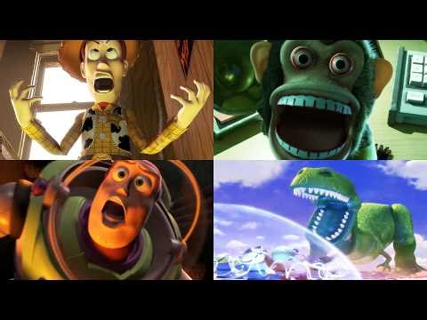 All Toy Story Movie Sequels Scream Compilation