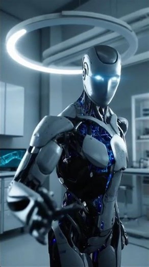 Advanced Bionic Robot Filmed in High-Tech Lab Tries to Touch the Lens