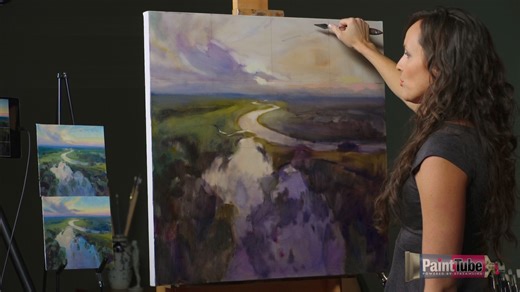 The reviews are in! 🎉 Kathleen Hudson’s newest video, Mastering the Large Canvas, is already inspiring artists: "Kathleen Hudson did an excellent job of describing her process for taking a smaller study to a larger canvas. I love the way she trusts her color study more than a photograph. Kathleen is a rock star teacher who I highly regard and admire. She is an inspiration." Watch and learn from Kathleen today: https://loom.ly/3WgN5mM | PaintTube Art Instruction by Streamline