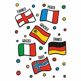 Country Flags Thank You Card