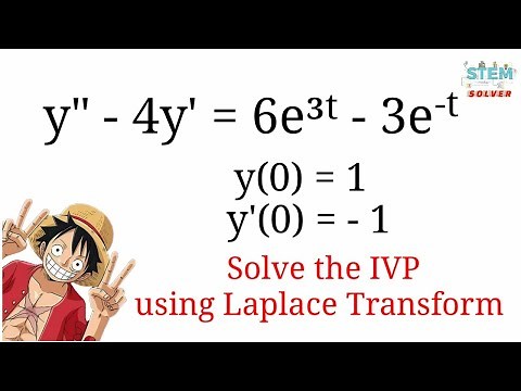 7.2-36 Use Laplace Transform to solve IVP y''-4y'=6e^3t - 3e^-t, y(0)=1, y'(0)=-1 | DE