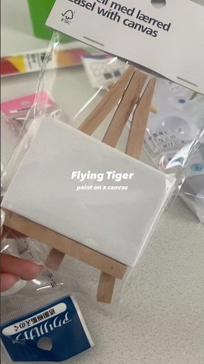 絵の具やるの楽しい🎨🤍 #flyingtiger #フライングタイガー #キャンバス #drawing #休日の過ごし方