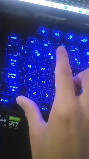 How to turn on/off Backlit Keyboard on Asus Laptop #shorts