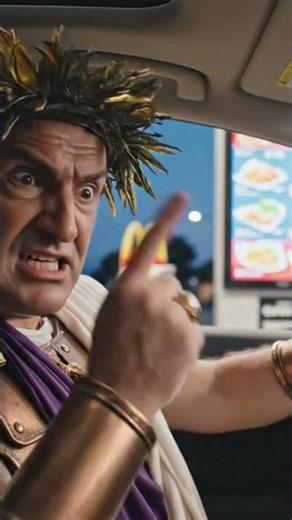 Julius Caesar Orders a Caesar Salad at the Drive-Thru! 🥗🚗