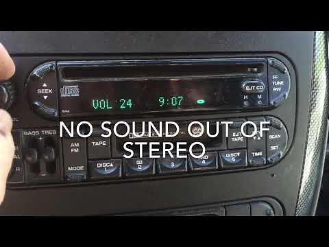 Fix it: No Sound on Factory Stereo Dodge Grand Caravan .Wiggle those wires.