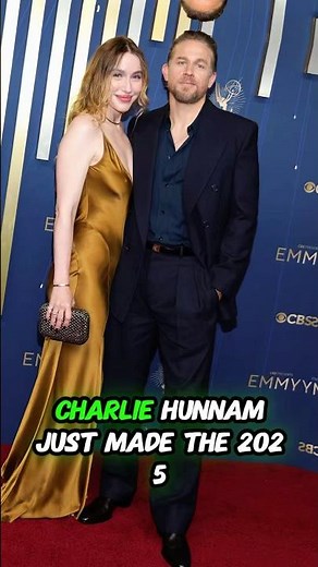 Charlie Hunnam & Morgana McNelis Stun in Rare Red Carpet Appearance at 2025 Emmys ✨ #Emmys