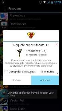 Comment installer et utiliser freedom.apk(ROOT)