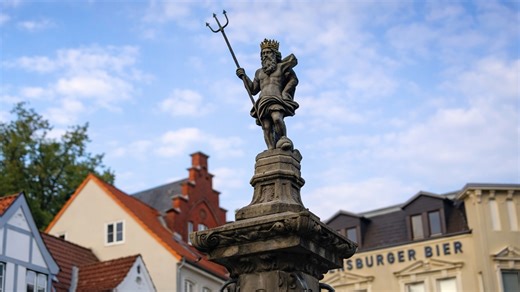 A hidden fountain in Germany’s old town