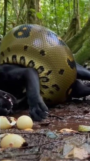 Black Jaguar vs Anaconda – The Fastest Ambush in the Amazon Jungle