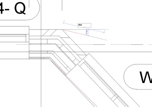 Draw a line at a specific angle