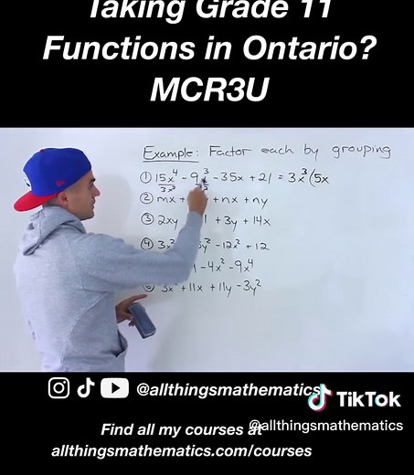 Factoring by Grouping in Grade 11 Mathematics