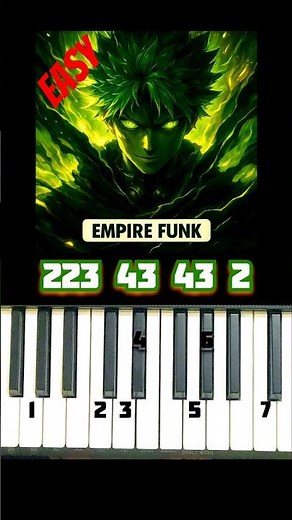 Empire Funk easy piano tutorial #funkypiano #funkmusic #funksong #piano #tutorial