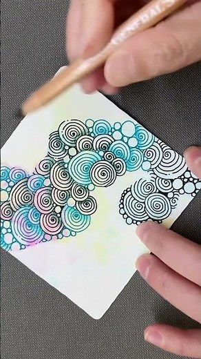 【Creative Series】No.47 ▶︎ #zentangle #zentangle #zentangle #ゼンタングル #젠탱글