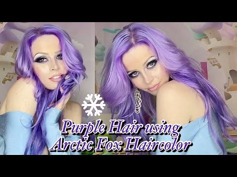 Purple Hair Arctic Fox Haircolor Girls Night and Periwinkle How to