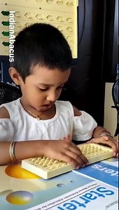 Although she hasn't yet started school, this kid has started using an Indian abacus gadget and knows the fundamental maths skills. | Indian Abacus