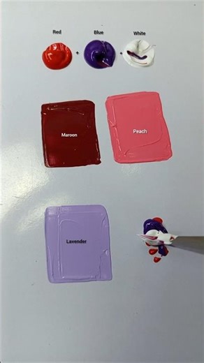 Red + Blue + White = THIS?! 😱 Color Mixing Magic You NEED to See!#colormixing #satisfying #shorts