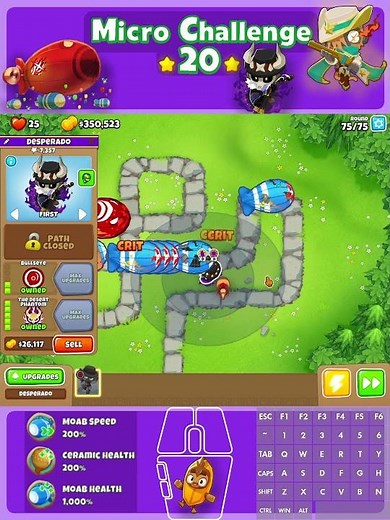 Golden Phantom , Micro Challenge 20 , Bloons TD6