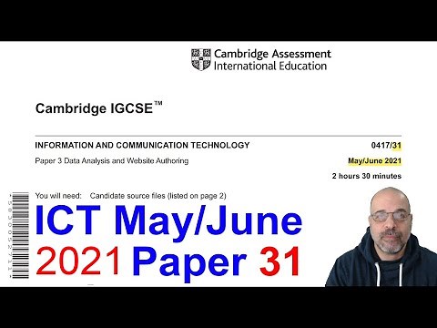 2021 June Paper 31, Cambridge 0417 ICT [IGCSE]