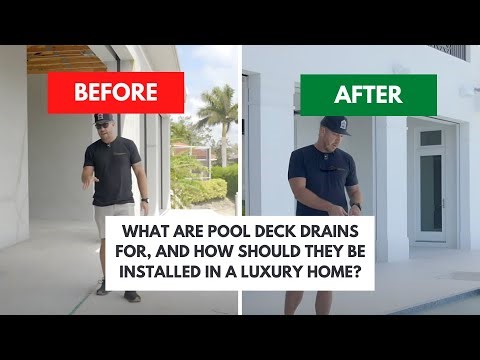 What Are Pool Deck Drains And How Should They Be Installed?
