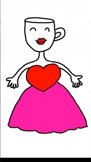 How to draw a beautiful cupid girl with the letter U #art #drawing #drawing4kids