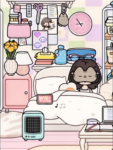 ୨ৎ ° \\ vlog as student /, ₊˚ʚ 🩷🪽 . . get ready with me ⑅˚₊ 𖹭 🫧 vlog life as a student . . #tocaboca #vlog #tocabocaworld #tocabocalifeworld #fyp