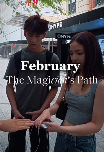 February in The Magician’s Path This month we learn incredibly visual and magical routines that look like camera tricks in real life. If you perform or want to perform great magic, DM ‘MYST’ and I’ll message you the link to my private magic membership where I teach magic and share my work with guidance. #learningmagic #themagicianspath