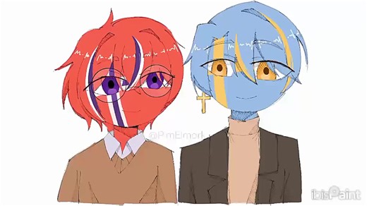 Norway & Sweden Countryhumans Speedpaint