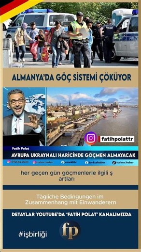 Immigration Crisis in Germany: Only Experts Have Room! #Germany #News #Immigration #FatihPolat #B...