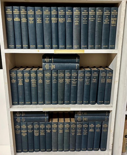 Harvard Classics 51 Volume Complete Set 1909/10 First Edition Antique Hardcover Books - Scarce Blue Cloth Editions With Speckled Page Edges - Etsy