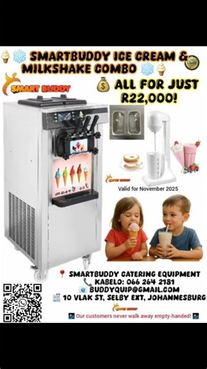 ice cream machine and milkshake machine combo Special Offer R22000 #icecreammachine