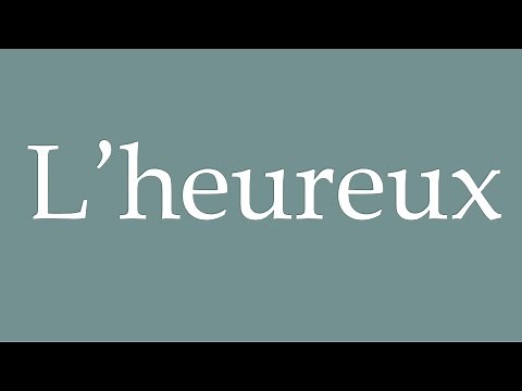 How to Pronounce ''L'heureux'' Correctly in French