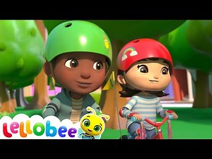Riding a Bike Song - Trying Something | Nursery Rhymes with Subtitles