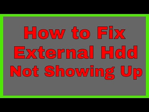 External Hard Drive not Showing Up in My Computer - This PC | How to Fix External Hdd not Showing Up
