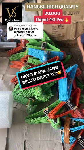 Membalas @ainulfuad7 high quality bahan pvc anti karat dapat 40 ya #hanger #hangerbaju #hangerchallege #hangerdanbaju #gantunganbaju #gantunganpakaian