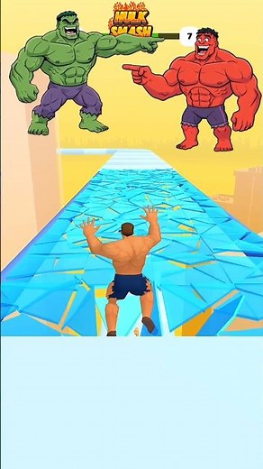 🚨HELP ME! Red Hulk Is Destroying Hulk⁉️💪 #games #mobilegame #gaming #shorts #shortfeed
