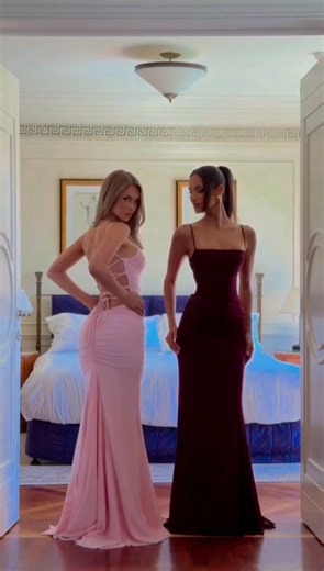 The Perfect🥀 Our ZARIA Gown in Cherry🍒 & Blush🌸 #fashion #model #beauty #style #outfit #shorts