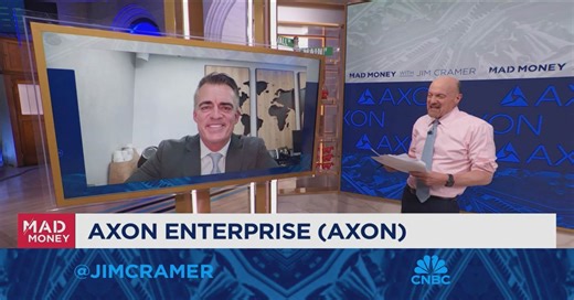Axon Enterprise CEO Rick Smith sits down with Jim Cramer