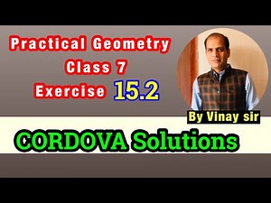 Practical geometry class 7 | Contruction of triangles | CORDOVA maths class 7 | maths by Vinay sir