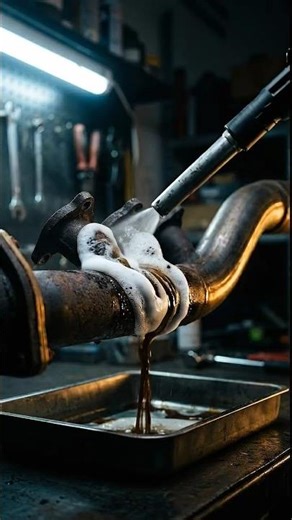 RUST → CHROME (Exhaust) ✨ Satisfying Restoration ASMR #shorts