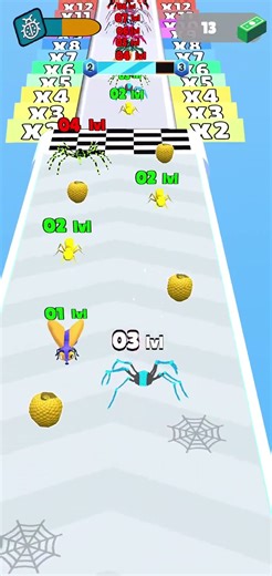 Insects Run Evolve #2 Gameplay #shorts #mobile #games 🐜🕷🦟