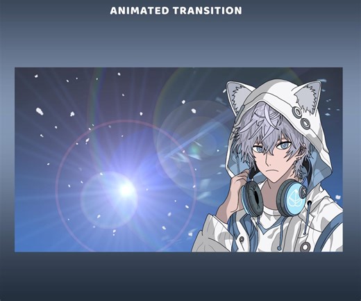 Blauer Komet Animierter Strom Stinger Übergang Overlay Paket, Anime Junge Kopfhörer, Schwimmende Partikel Strom Vtuber, Blaue Anime Ästhetik - Etsy.de